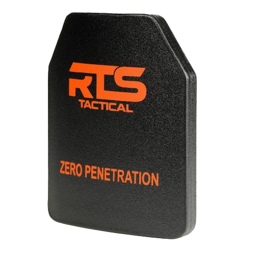 An 11x14 ceramic armor plate with Level IV protection.