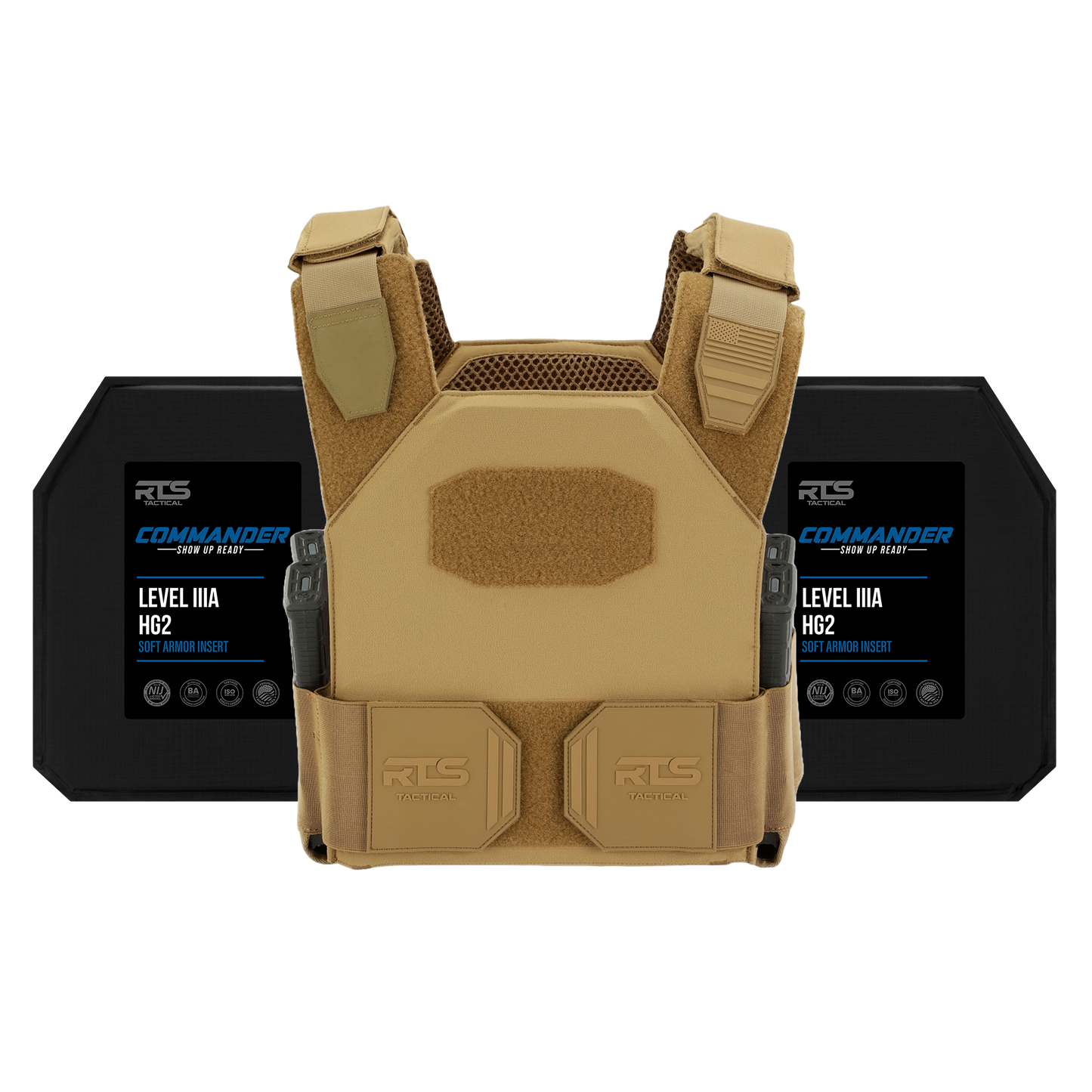 RTS Tactical Level IIIA (HG2) Soft Armor Sleek 2.0 Active Shooter Kit - 11X14