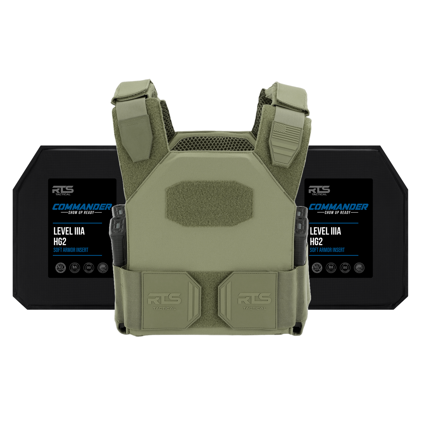 RTS Tactical Level IIIA (HG2) Soft Armor Sleek 2.0 Active Shooter Kit - 11X14