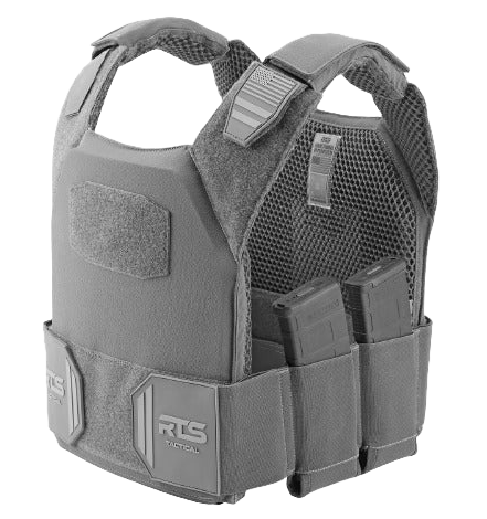 The 10x12 RTS Tactical Advanced Sleek 2.0 Plate Carrier in Wolf Gray.
