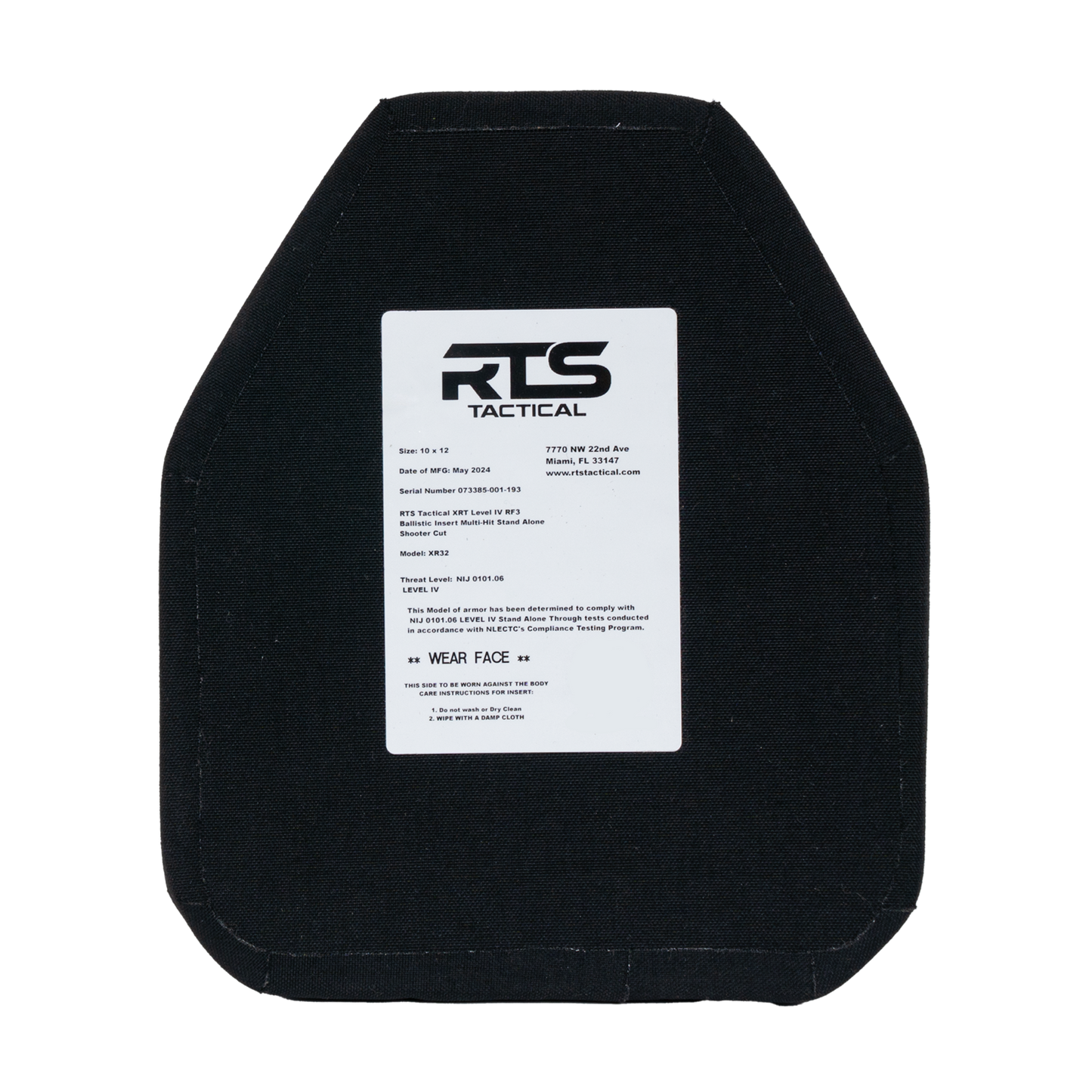 RTS Tactical XR32 Level IV Sleek 2.0 Active Shooter Kit