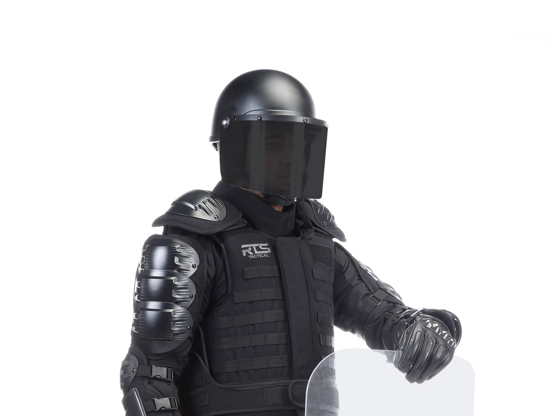 RTS Tactical Complete Riot suit, including helmets and shields