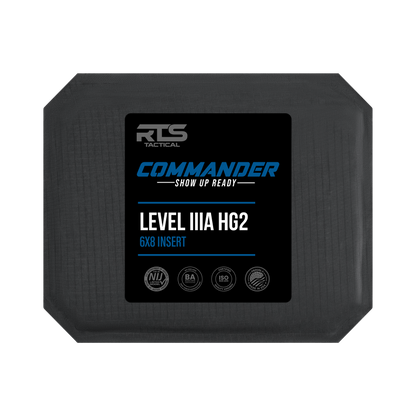 RTS Tactical Commander Soft Armor NIJ 0101.06 HG2 (Level IIIA) Insert - 6 X 8