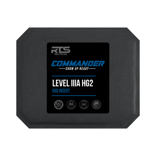 RTS Tactical Commander Soft Armor NIJ 0101.06 HG2 (Level IIIA) Insert - 6 X 8