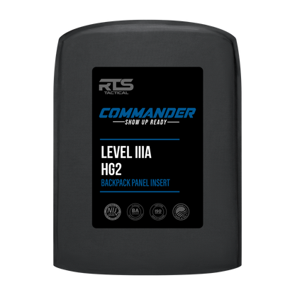 RTS Tactical Commander HG2 (Level IIIA) Backpack Panel Insert - 10 X 12