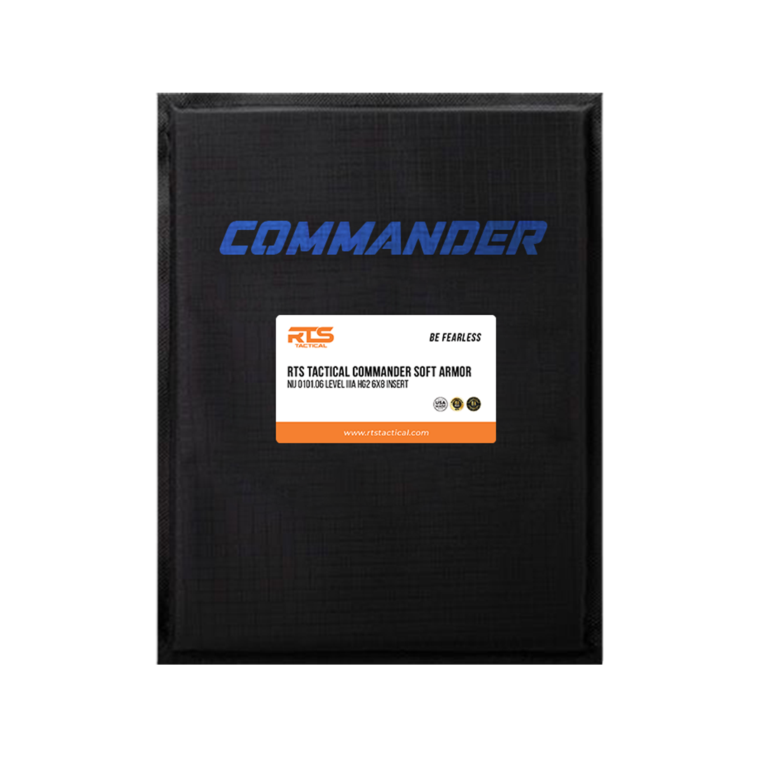 Commander Soft Armor NIJ 0101.06 Level IIIA HG2 6X8 Insert – RTS Tactical