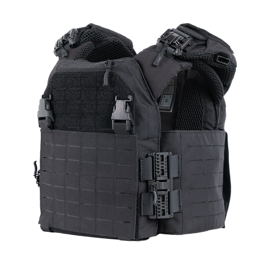 The OPSEC Advanced Quick Release Plate Carrier in the color Black.
