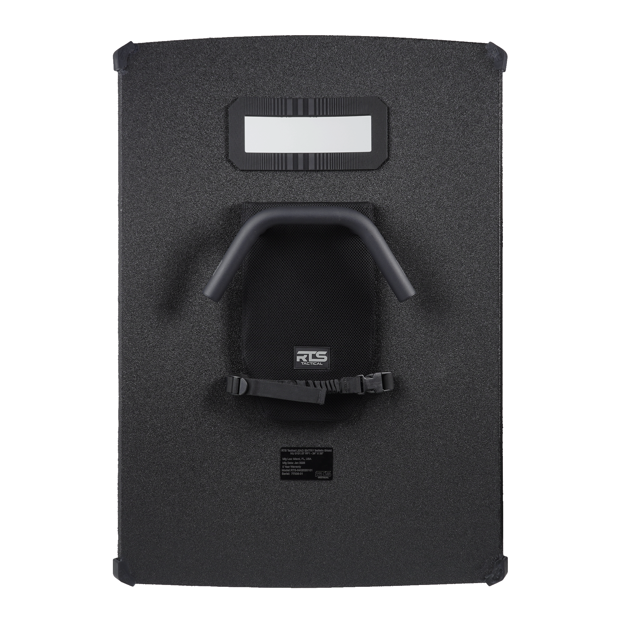 RTS Tactical Lead Entry Ballistic Shield NIJ 07 RF1  - Curved