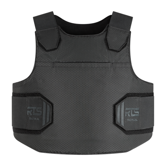 The black RTS Tactical Lightweight Concealable Vest for covert, reliable protection.