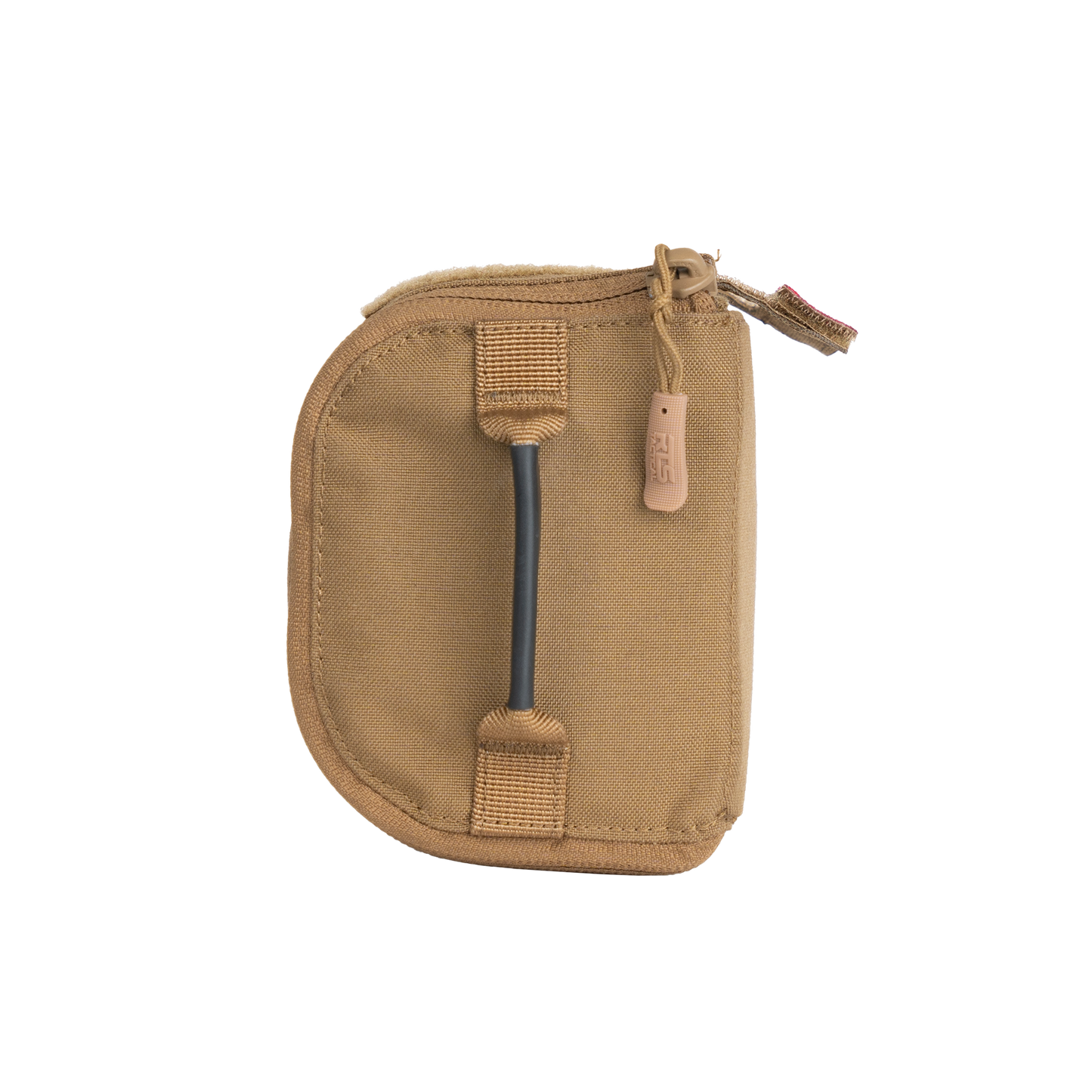 The top of the RTS Tactical Rapid Deploy IFAK in the color Coyote brown.