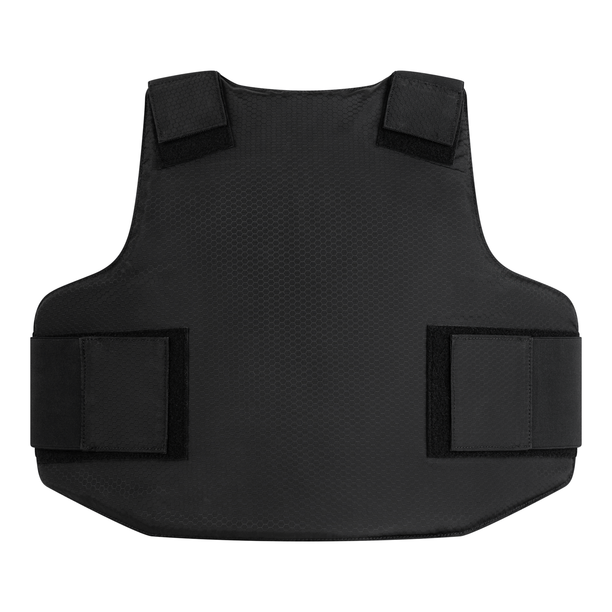 The backside of the RTS Tactical Lightweight Bulletproof Concealable Vest in black.