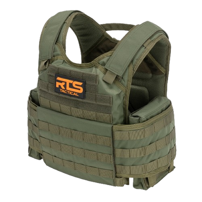 The 11x14 OD Green RTS Tactical Premium Plate Carrier. 