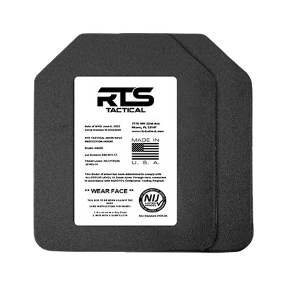 RTS Tactical Lightweight Level III+ Rifle Special Threats Inserts - 11X14