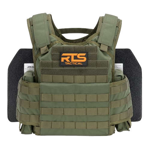 RTS Tactical Level IV Ceramic Premium Active Shooter Kit in Olive Drab Green