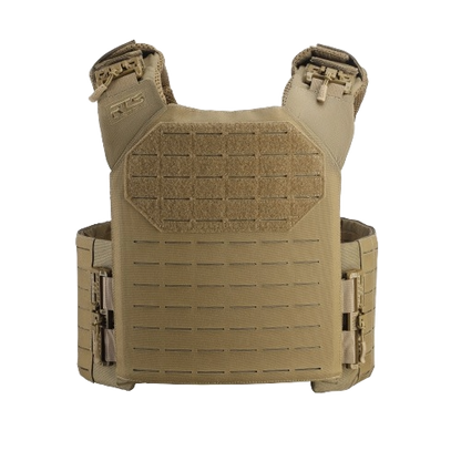 The HST Quick Release Plate Carrier in the Coyote colorway. 