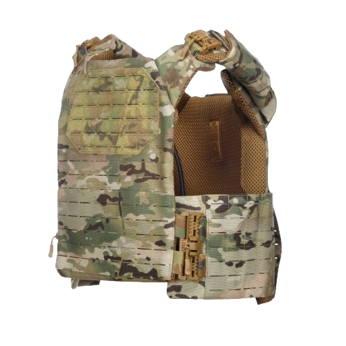 The side of the Multicam HST Quick Release Plate Carrier. 