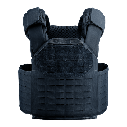 The force blue HST Quick Release plate carrier with laser-cut MOLLE webbing.