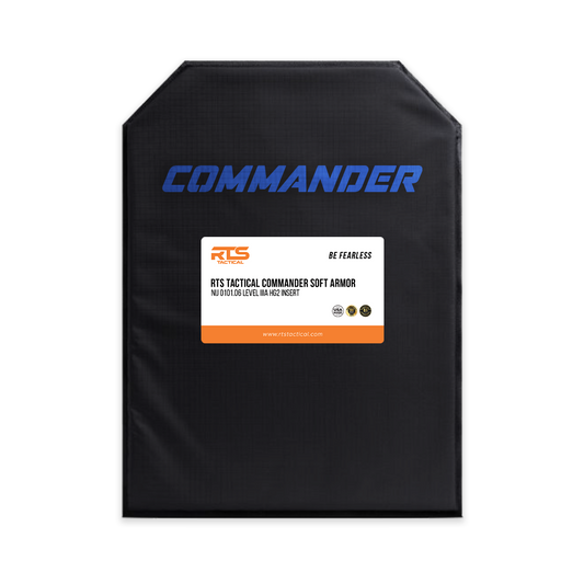 RTS Tactical Commander Soft Armor NIJ 0101.06 Level IIIA HG2 10X12 Insert
