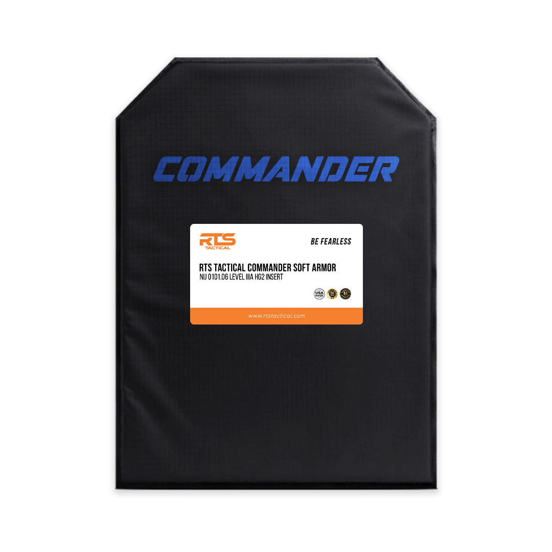 RTS Tactical Commander Soft Armor NIJ 0101.06 Level IIIA HG2 11X14 Insert