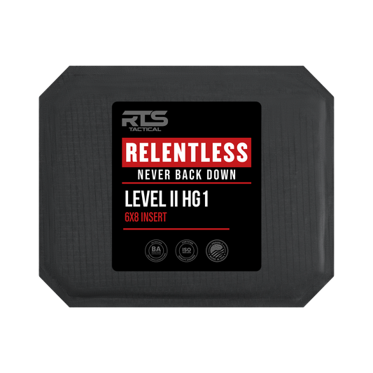 RTS Tactical Relentless Soft Armor NIJ 0101.06 HG1 (Level II) Insert - 6 X 8