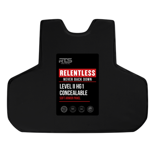 RTS Tactical Relentless Level II HG1 Concealable Soft Armor Panels