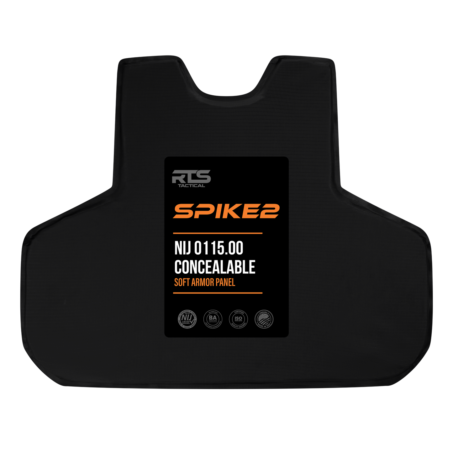 RTS Tactical SPK2 Soft Armor Panel – NIJ 0115 Spike Level 2 Certified