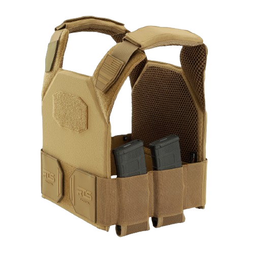 The RTS Tactical Sleek 2.0 Plate Carrier in the Coyote colorway.