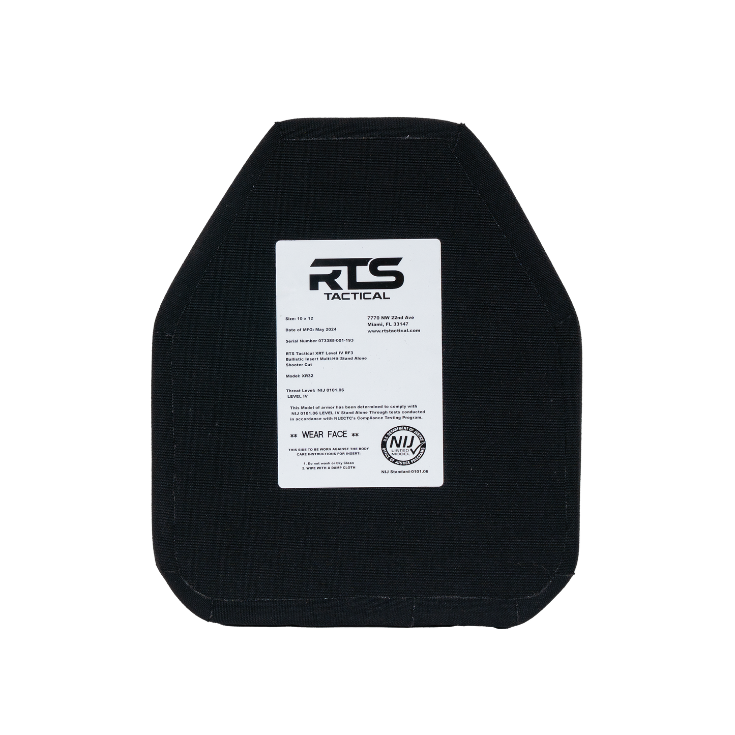 RTS Tactical XR32 Level IV Sleek 2.0 Active Shooter Kit