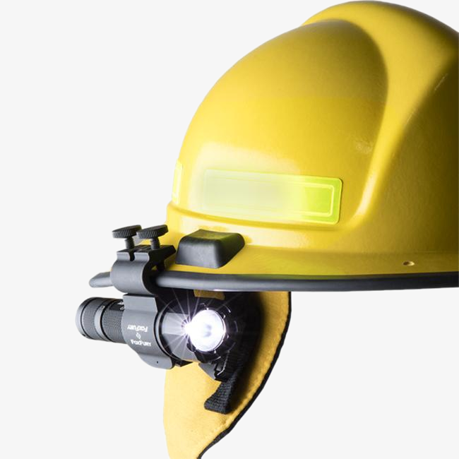 FoxFury SideSlide 940K-010FI 200 Lumens C-Clamp Helmet &amp; Headlamp